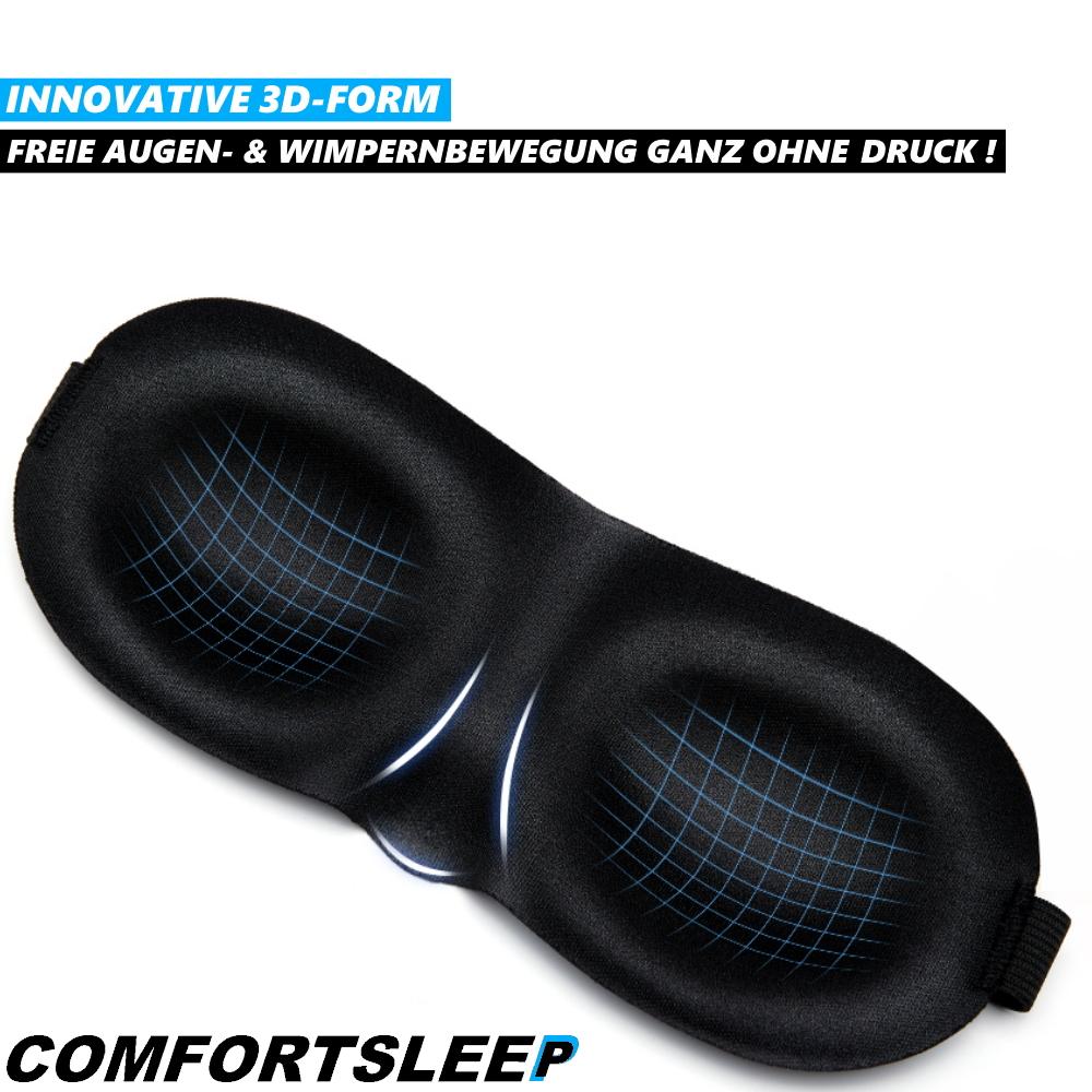 COMFORTSLEEP Augenmaske 3D Premium Schlafmaske Schlafbrille Augenbinde