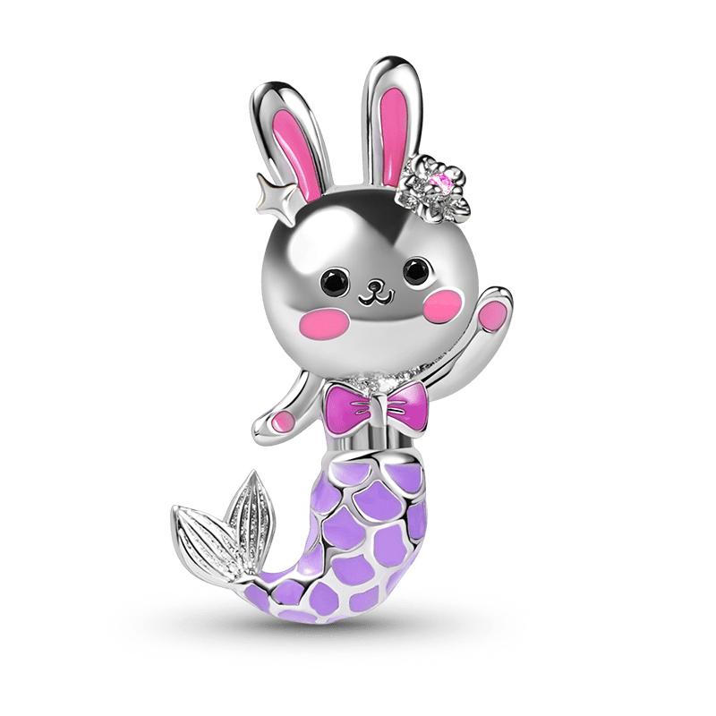 Newsterlling Copper Elegant Blue Ocean Mermaid Koi Crab Charm Pendant Fit Original Bracelet Diy Women Jewelry Accessories