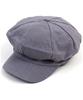 Yunibeosyeolkemiseuteuli Modern Linen Gray Newsboy Cap