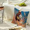 Journey to the West Soft Pillow Shell For Sofa Living Space Bedroom Headboard Backrest Square Cushion Cozy