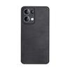 OPPO Reno 13 Phone Case, OPPO Reno 13 Protective Cover, Shockproof, Full Lens Protection, Soft, Simple Luxury Outer Case,n, Leather Case, Black
