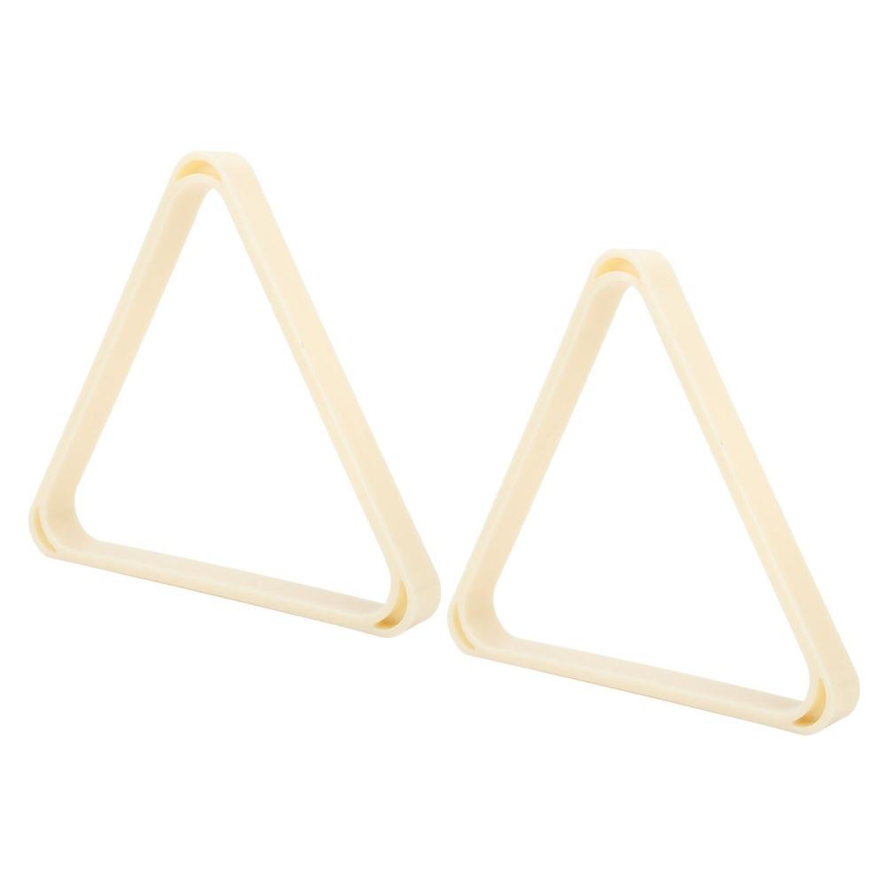 2pcs Strong Build Billiard Triangle Rack White Color Billiard Ball Frame For Snooker Game