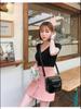 Summer 2024 Women's Soft Leather Mini Shoulder Bag - Casual Crossbody for Mobile Phone