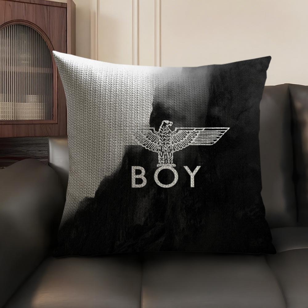Brand BBOY LONDON Cushion Cover Natural Linen Organic Fabric DoubleSided Printing Sofa Home Decor Breathable Environmentally