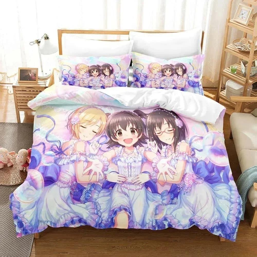 The Idolm@Ster Cinderella Girls Starlight Stage Bedding Set Bedroom Soft Modern Bedspreads Comefortable Duvet Cover Pillowcase