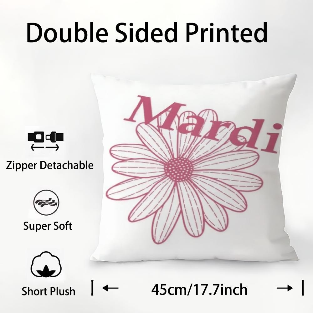 Luxury M-Mius M-Mius Pillow Case Plush Fabric Soft Double Sided Print Sofa Cushion Cover Throw Pillow Covers