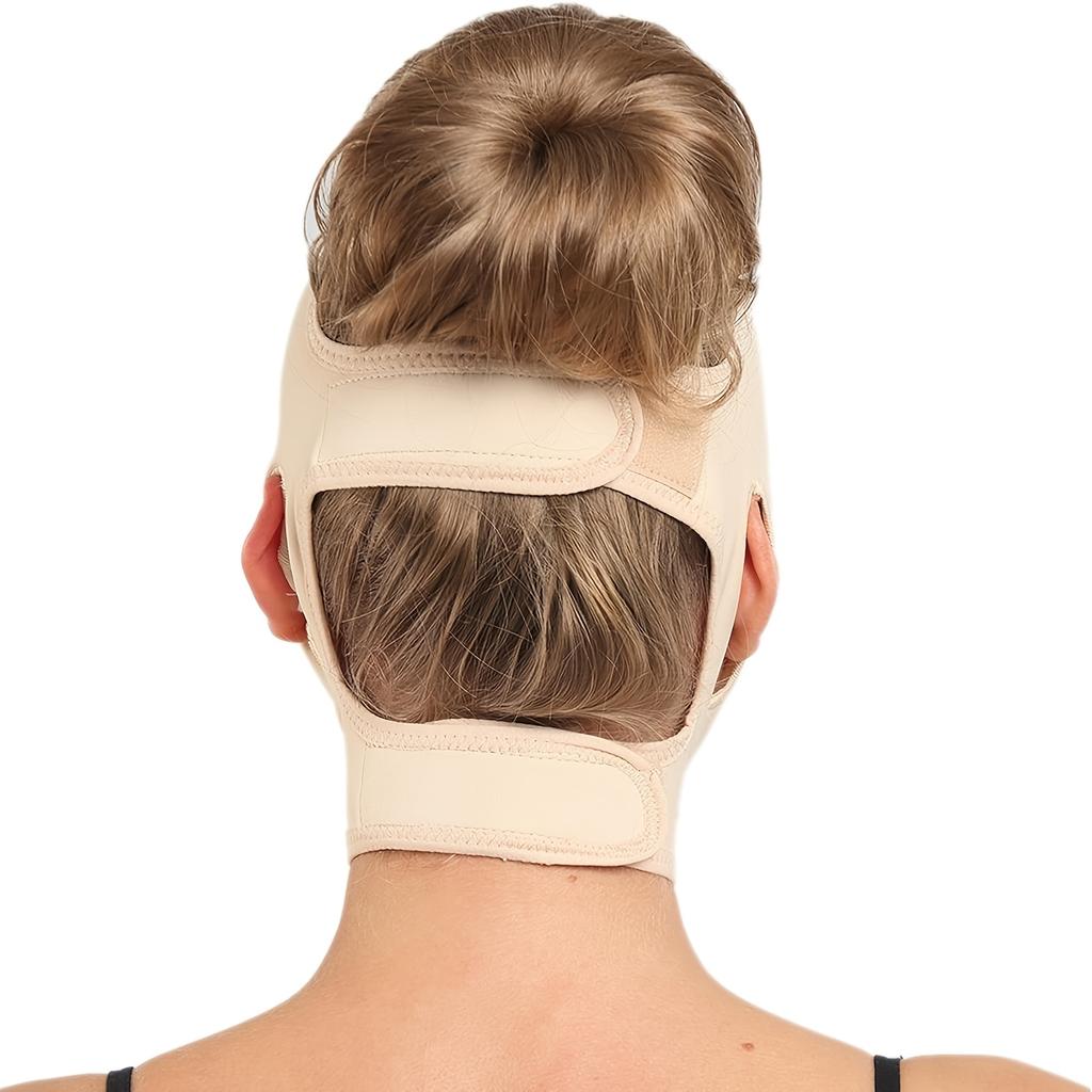 V-Line Face Shaper Facial Strap with Chin Lift Low-Allergy Breathable Compression Band Invisible Stitches