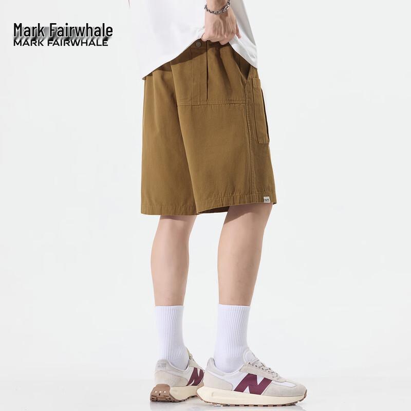 Mark Fairwhale Men's Loose Fit Cotton Casual Shorts