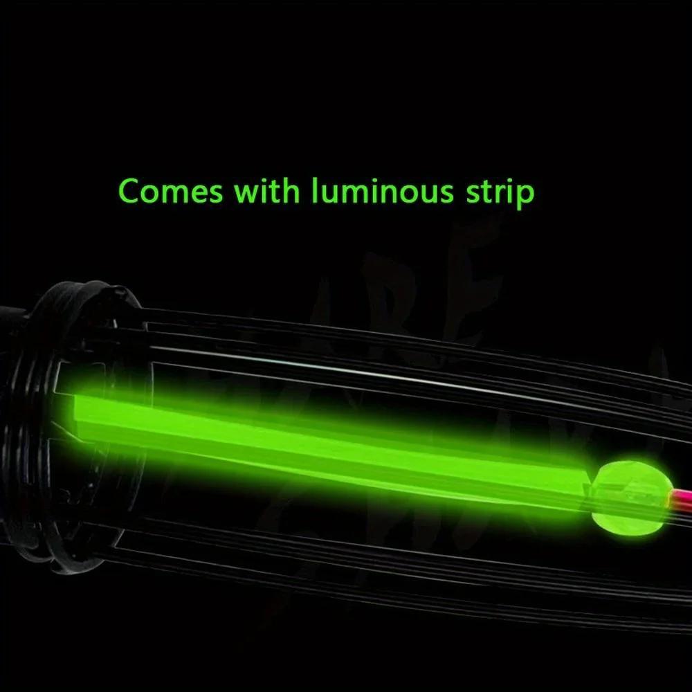 16 Claw Hooks Fishing Gear Supplies with Bait Cage Eight Luminous Squid Anti Hanging Hook for Fish Feeder Bottom Facing Anchor