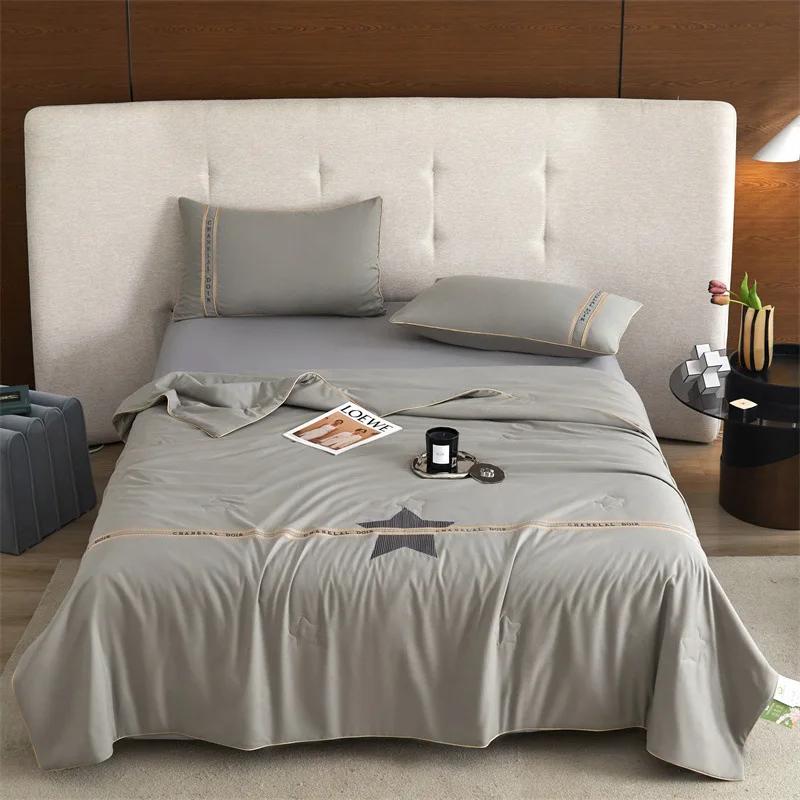 Четырехсезонное хлопковое соевое антибактериальное летнее одеяло класса А серии — фото 9