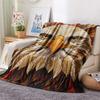 1PC Animals Print Flannel Blanket, High Quality Comfortable for All Seasons, Home Decor, Warmth and Comfort, Perfect for Christmas Gifts