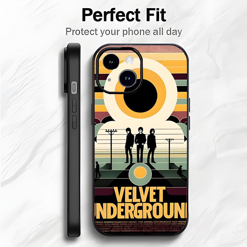Rock Band T-The Velvet Underground Handyhülle Handyhülle Weiche Verpackung Leicht Für iPhone17 16 15 14 13ProMax