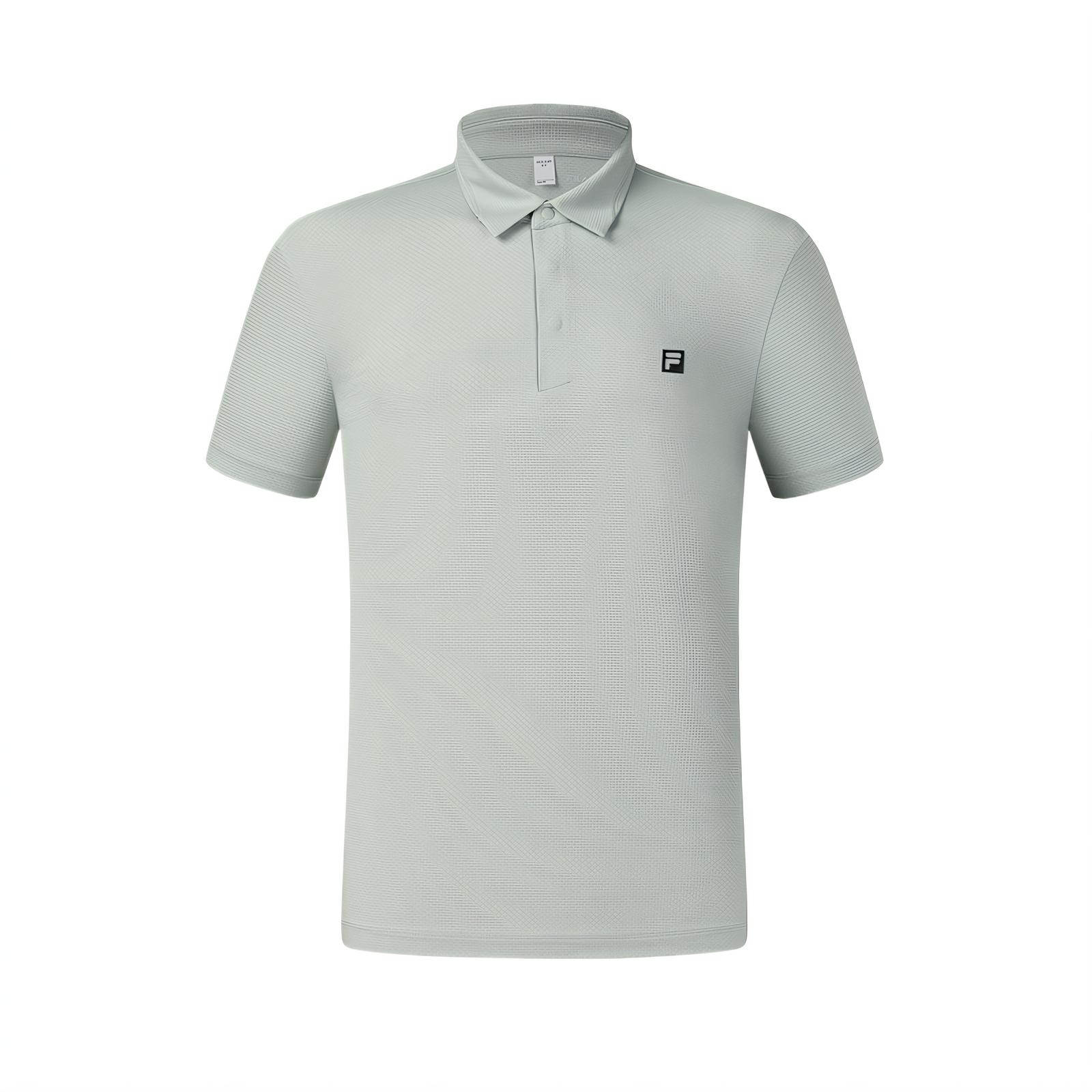 

Fila Модная мягкая удобная универсальная однотонная футболка-поло с коротким рукавом серии Golf для мужчин, топы, синяя A11M535109F-BU M