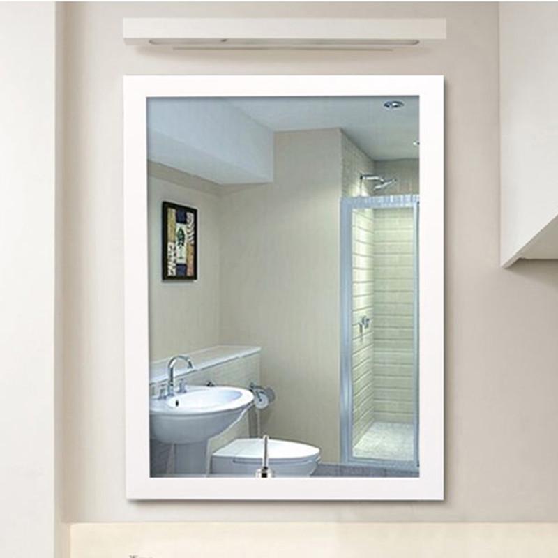 Framed Wall-Mounted Minimalist Vanity Mirror for Bathroom and Dorm