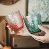 Light Luxury Cup Bingchuan Pattern Glass Water Cup Household Color Transparent Cup Simple Beer Cup Juice Cup