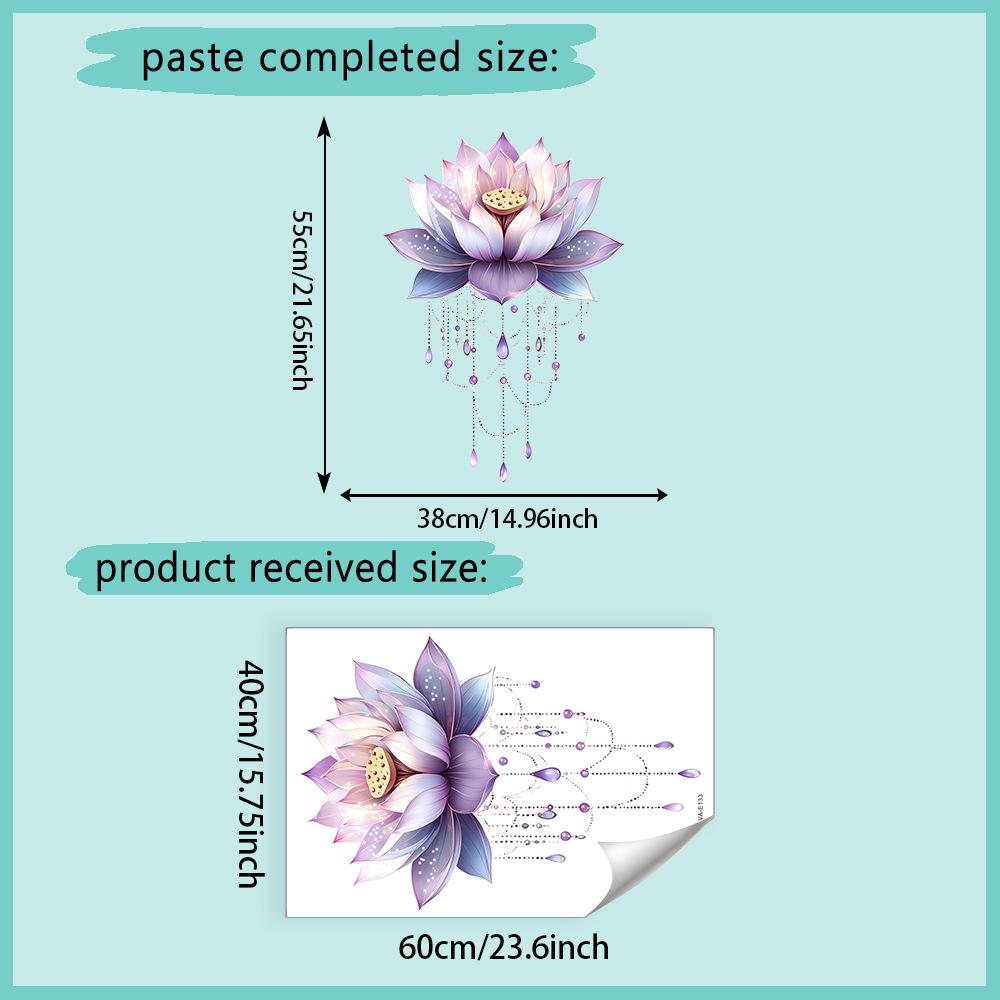 DIY Purple Lavender Living Room Wall Stickers Decor Self-adhesive Flowers Butterfly Wall Decals Mural Bedroom Home Decorations