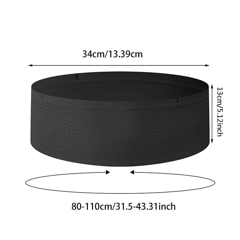 Multifunctional Knit Breathable Concealed Waist Bag Adjustable Running Belt Running Waist Pack with Large Capacity Running Waist Packs