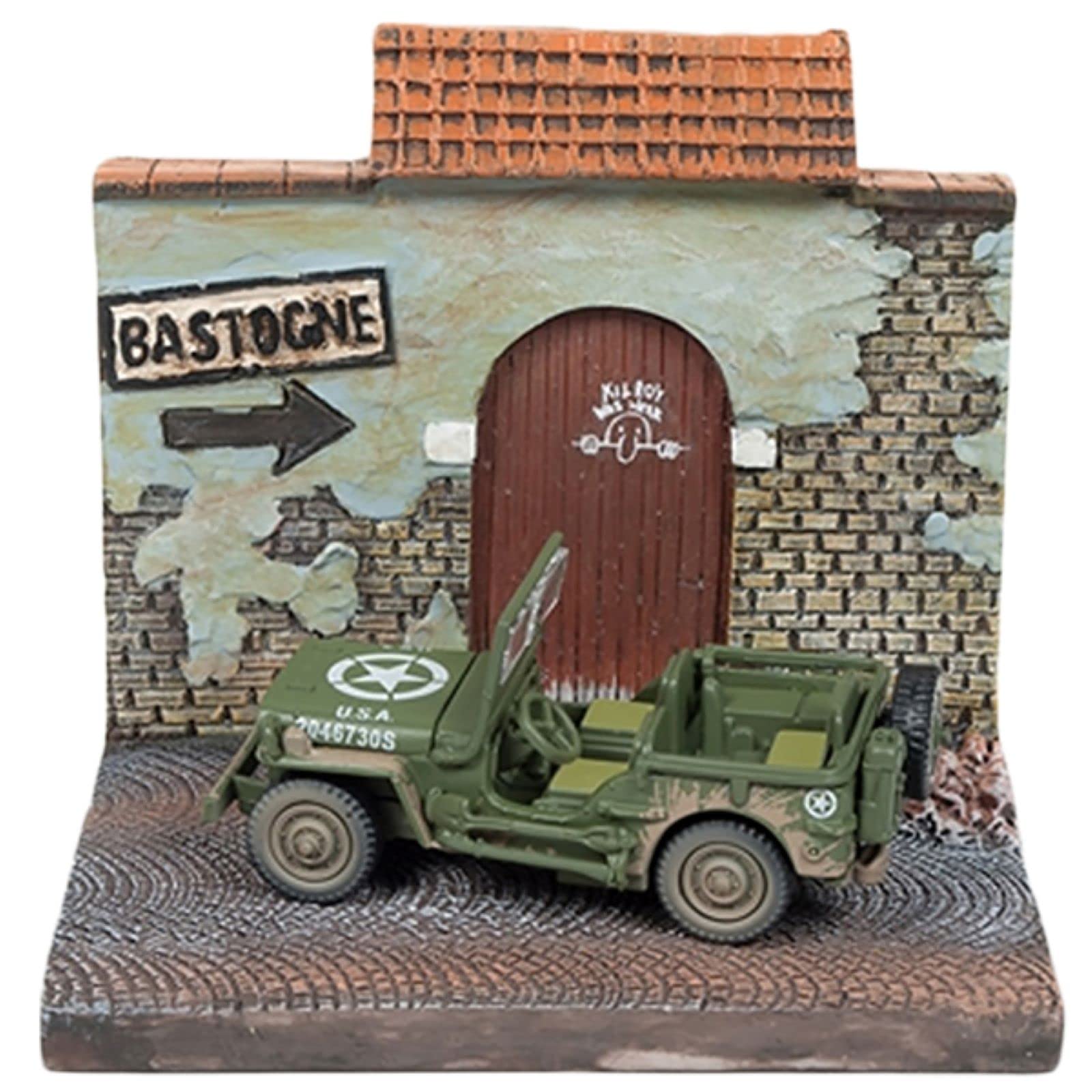 

JOHNNY LIGHTNING WWII Willys MB Jeep Діорама Мінікар 164 & До Бастоні