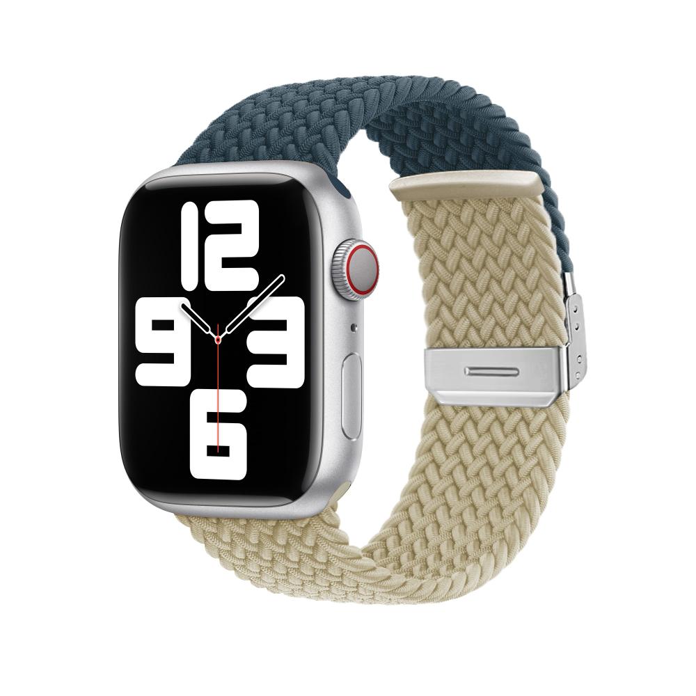 Braided Nylon Strap For Apple Watch Band Ultra 10 9 8 7 49mm 46mm 45mm 44mm Adjustable wristband 6 5 4 SE 41mm 42mm 40mm Correa