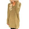 Women's Casual V-neck T-shirt Autumn New Women's Fashion Long Sleeved Top Versatile Women's Top