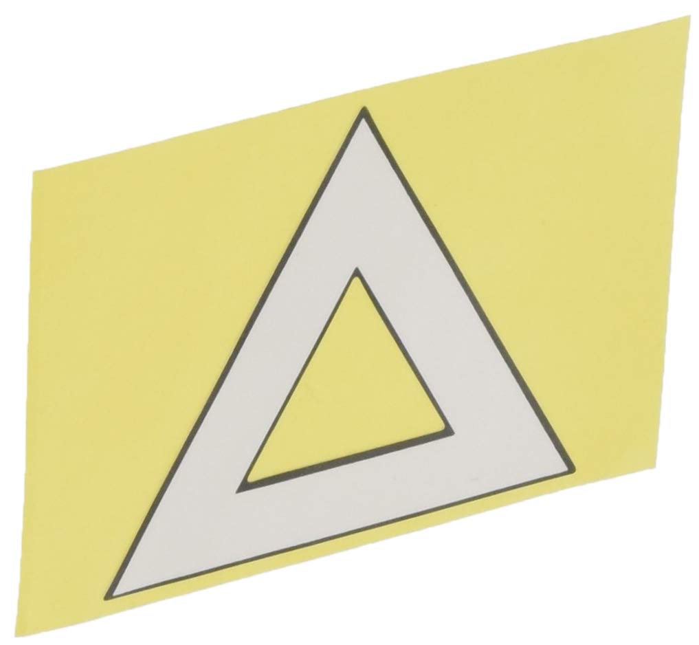 POSH 200042 Mountain License Plate Holder for 50-125cc with Triangle Sticker Black