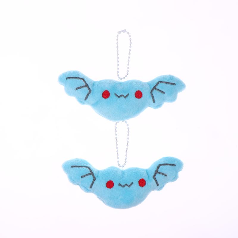 

2Pcs Cute Stuffed Plush Bat Keychain Halloween Mini Plush Doll Bag Pendant Multicolor Key Accessory Gift