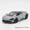 1:32 Schaal 720S 765LT Speelgoedauto Model Pull Back Lift Staartvleugel Voertuig Metalen Diecast Modellen Simulatie Supercar Cadeaus voor Volwassenen