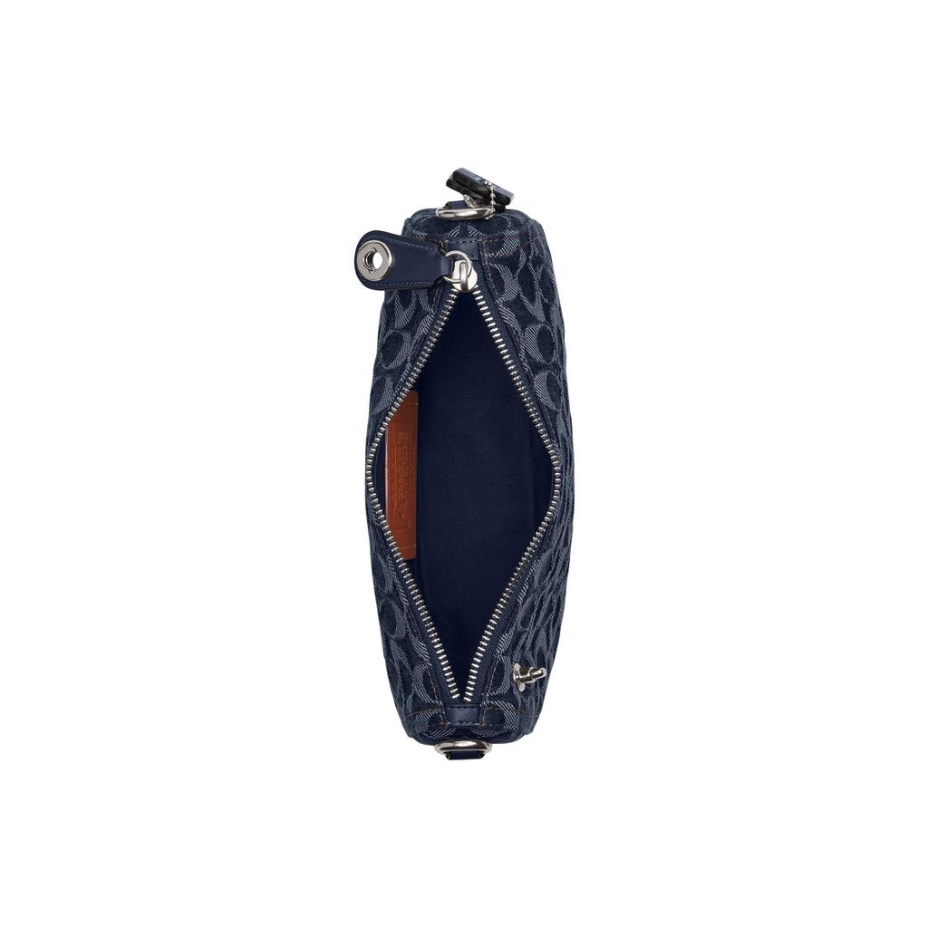 Coach CAT48 Brook Baguette Bag Signature Denim Blue LHRHY
