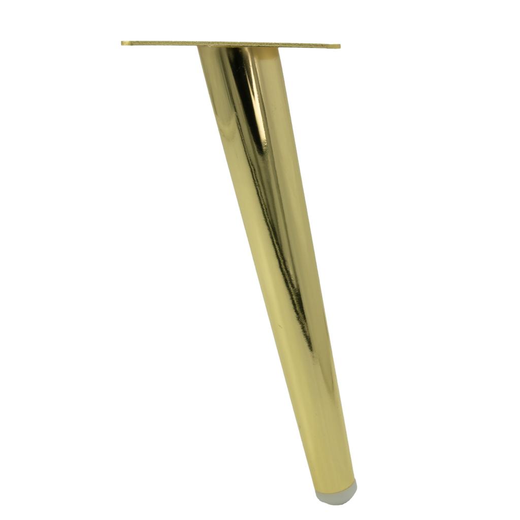 Furniture Leg, Oblique Pin, Light Gold, Height 20 Cm
