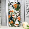 Cartoon Monstera Leaves Palm Tree Flowers Bird Phone Case for iPhone 17 16 15 14 11 12 13 Pro Max Mini 7 Plus X XS XR Soft Cover