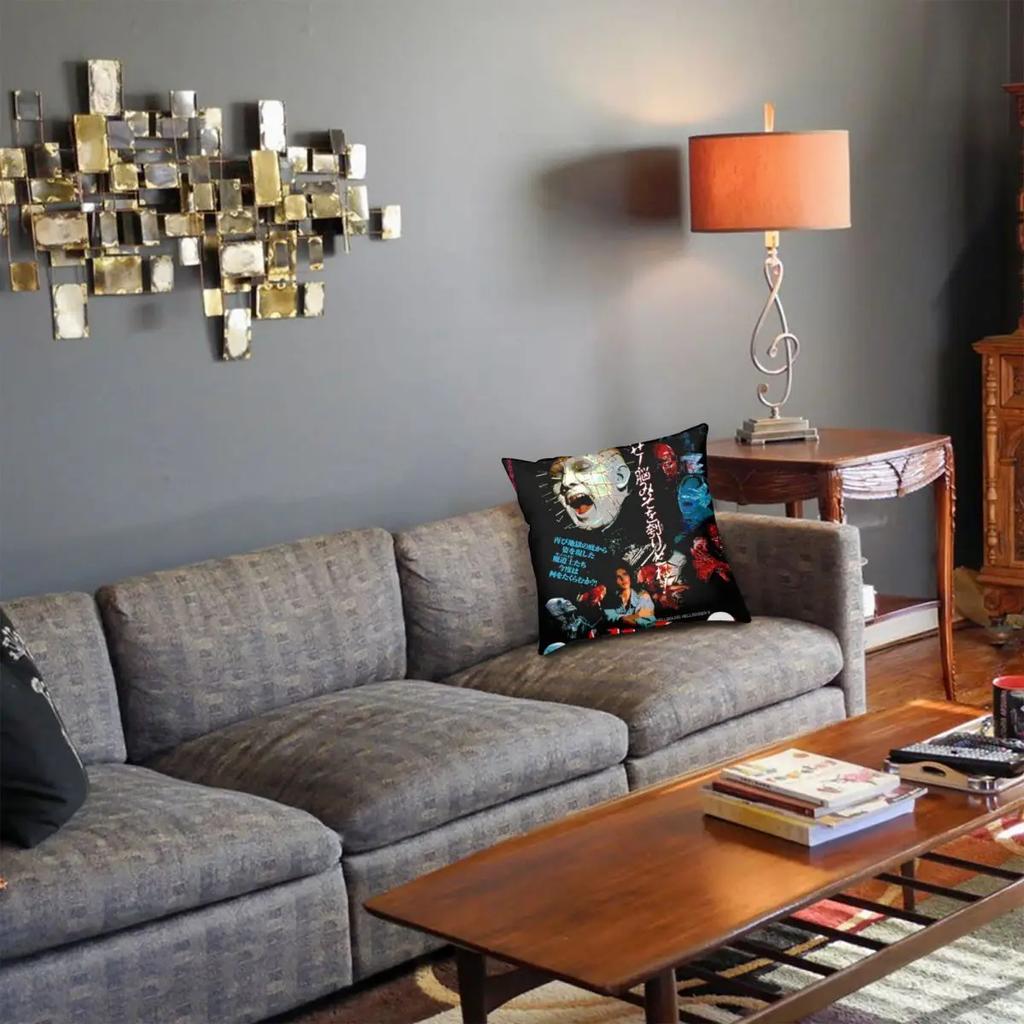 Hellraiser Perfektes Geschenk Kissenbezug Druck Polyester Kissenbezug Dekorative Halloween Horrorfilm Kissenbezug Auto