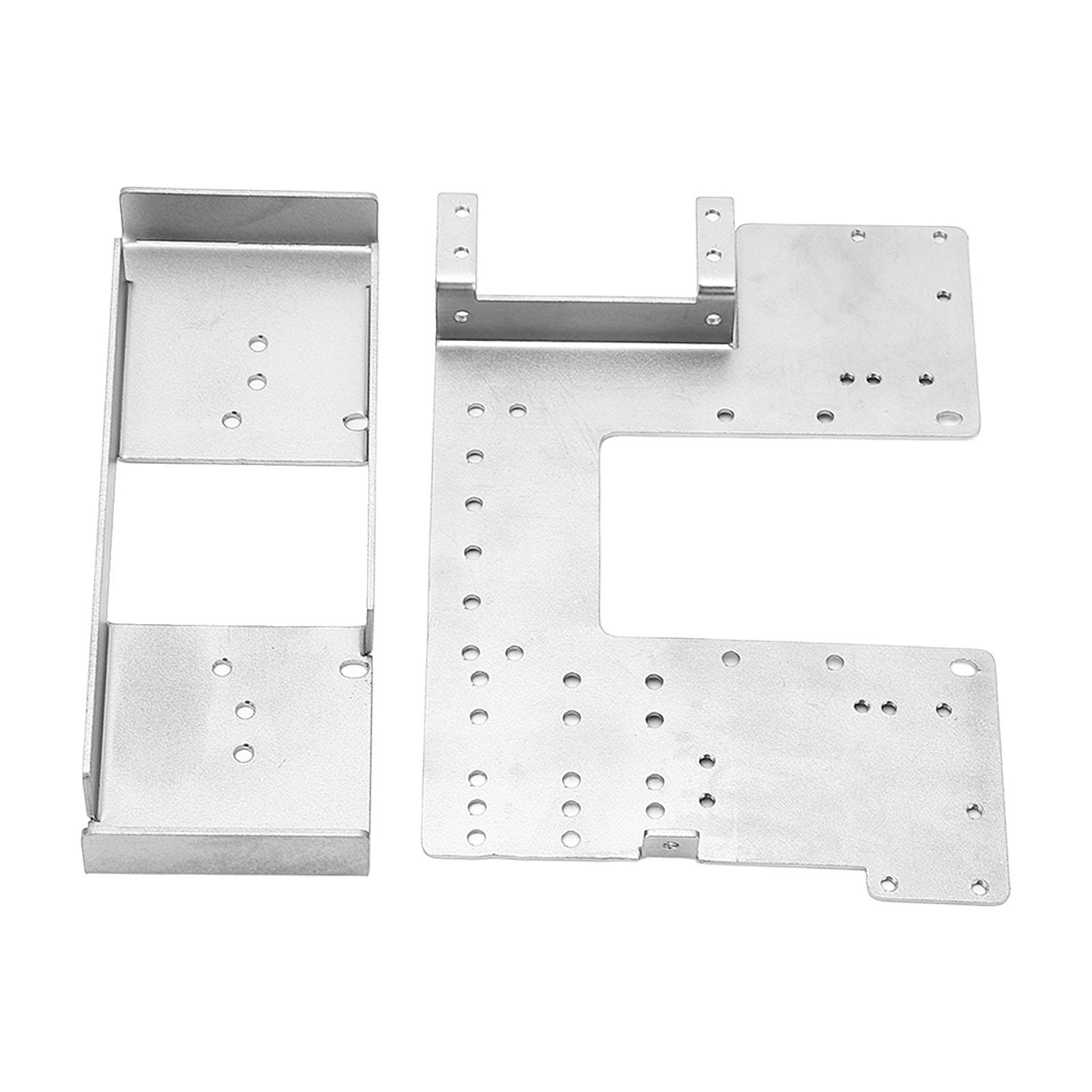 

Радіокерована машина Набір з нержавіючої сталі для акумуляторного відсіку Другий поверх для вантажівки Tamiya 114 Моделі автомобілів для самостійної збірки Сріблястий