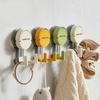 Adhesive Organizers Hook 2 Head Designs Accessory for Kitchen Bathroom Storage Tile Glass Surfaces Sturdy ABS Materials