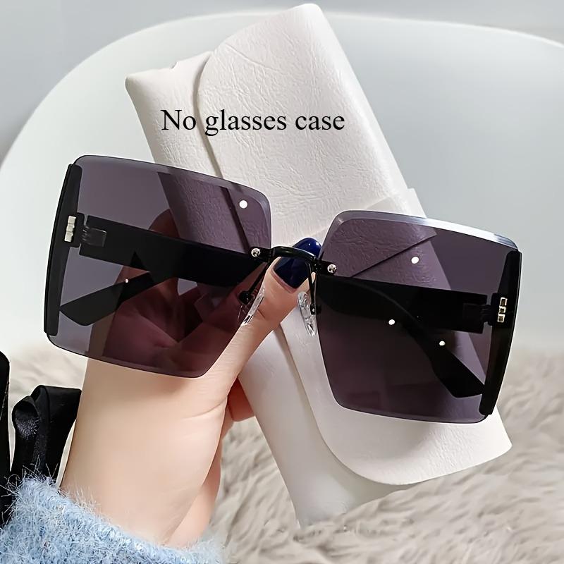 Retro Square Glasses Large Frame Glasses for Women Stylish Vintage Eyewear Trendy Accessories