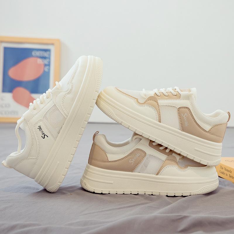 Summer mesh breathable and versatile new women's shoes platform heightening board shoes dad shoes summer mesh shoes