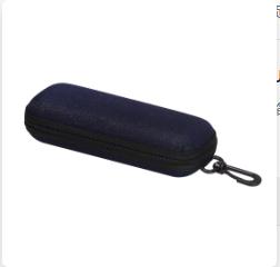 1PC 2026 New EVA Oxford Cloth Pressure resistant Sunglasses Box Zipper Bag Hook Blackish blue чёрный