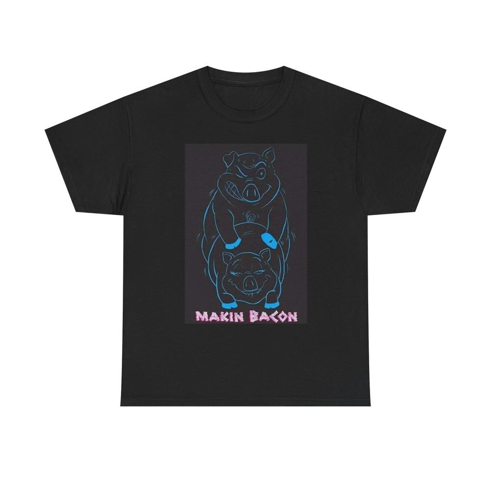 Making Bacon Graphic T Shirt Funny Jokes Unisex Heavy Cotton Tee Unisex T-Shirt XXL