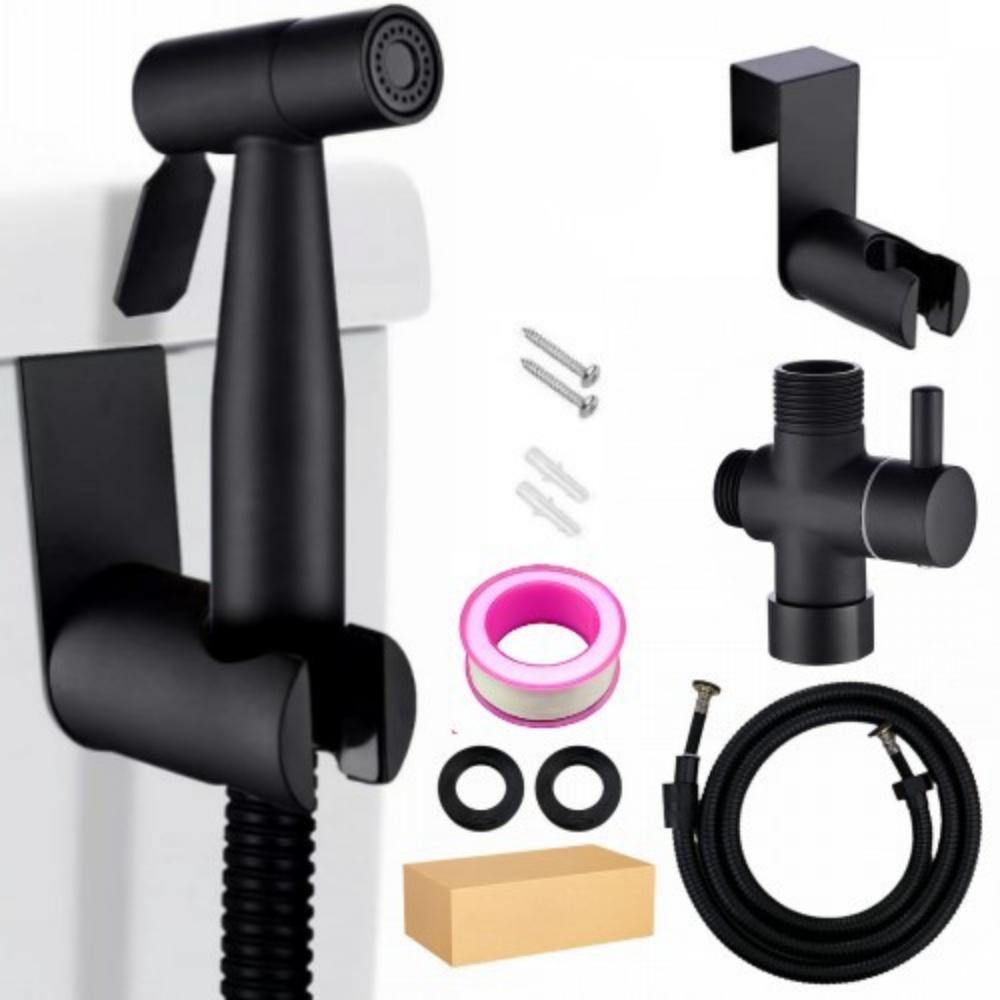 Oțel Inoxidabil 304 Bideu Portabil de Toaletă Robinet Pulverizator Fără Găurire Pulverizator de Mână pentru Baie Cap de Duș Pulverizator cu Autocurățare