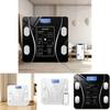 Elliptical Bluetooth Body Weight Scale With Fat And Hydration Test For Dorm Room Use