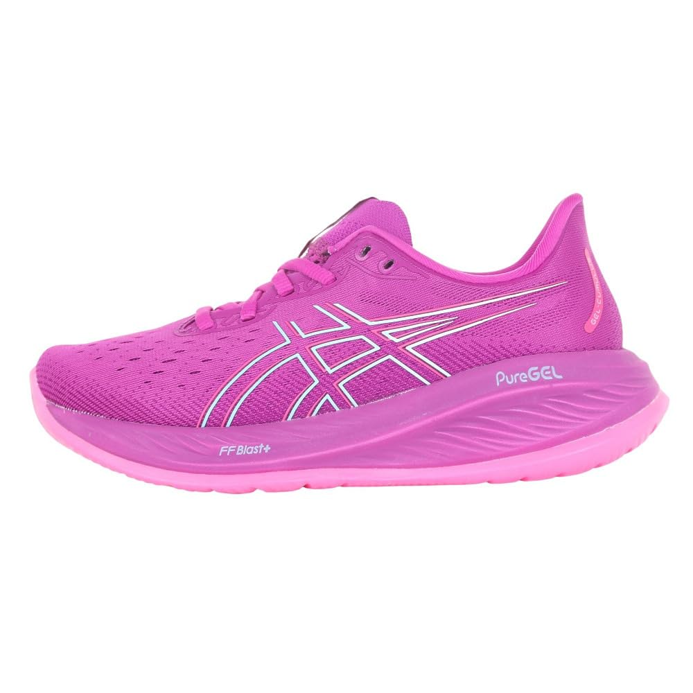ASICS 26 Running Magenta Cushioned Sneakers Gel-Cumulus Shoes, (1012B599.500), Lightweight, (Magenta/23.0/Women's)