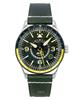 Flyboy Airmaster GMT Fuselage Green Leather Strap Green Dial Automatic AV-4128-03 Men's Watch