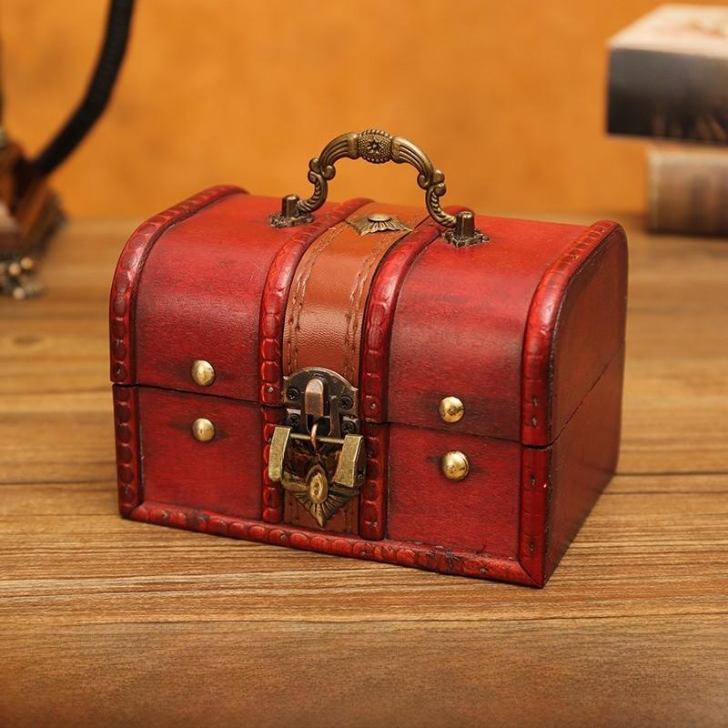 Modern Organizer Wooden Storage Box For Cosmetics Living Room Gift Decoration