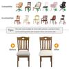 Stretch Chair Seat Covers 1/2/4/6Pcs Removable Washable Dining Chair Covers Anti-Dust Dining Roomseat Cushion Slipcovers
