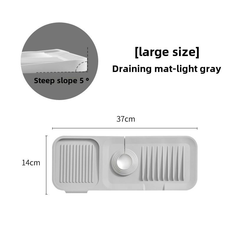 Silicone Faucet Drain Pad - Waterproof Kitchen & Bathroom Splash Mat