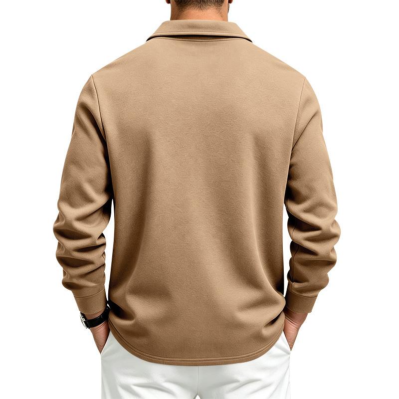 Men's Snap‑Button Shirt Jacket, Point Collar, Dual Chest Flap Pockets, Long Sleeve, Soft Knit Lightweight Casual Shacket Overshirt for Men