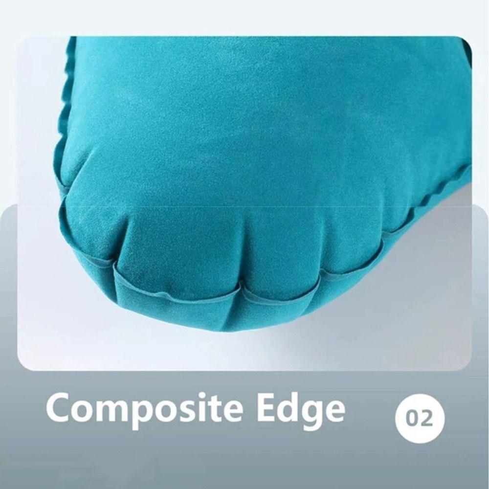 H Shape Inflatable Waist Pillow Press Type Waist Support Pad Compact Lumbar Cushion Airplane