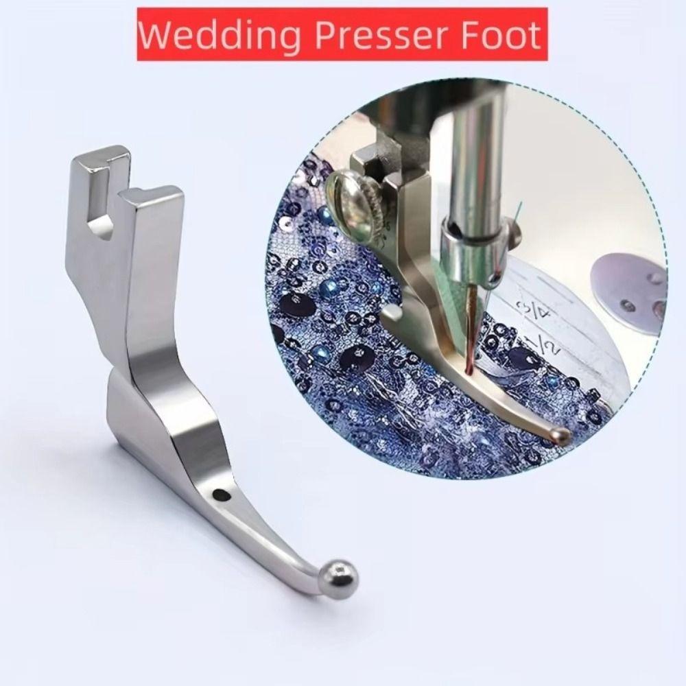 Steel Bead Sequin Press Foot Bead-free Sequin Special Presser Foot  for Wedding Dresses