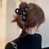 1PC Love Velvet Grab Clip Large Shark Clip Headgear Hairpin Back Head Plate Hairpin Children's Hair Accessories Premium Sense