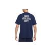 Nike T Shirts Men's Dark Navy Blue Crew Neck Moderate Straight Fit FD0306-410