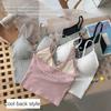 Summer Women Knitted Tank Top Sleeveless Strap Vest Sexy Female Knitting Solid Crop Top